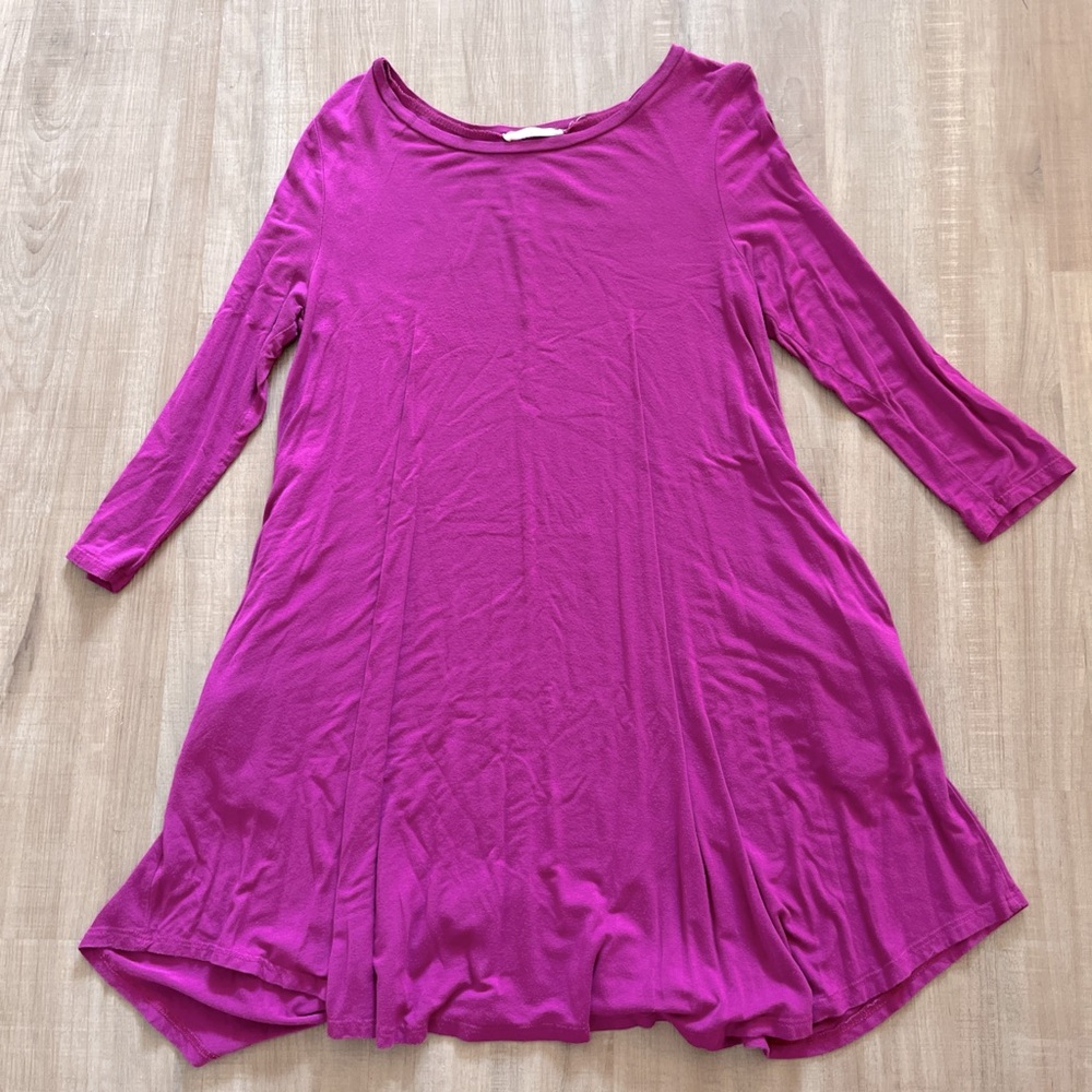Pink small loose fitting dress